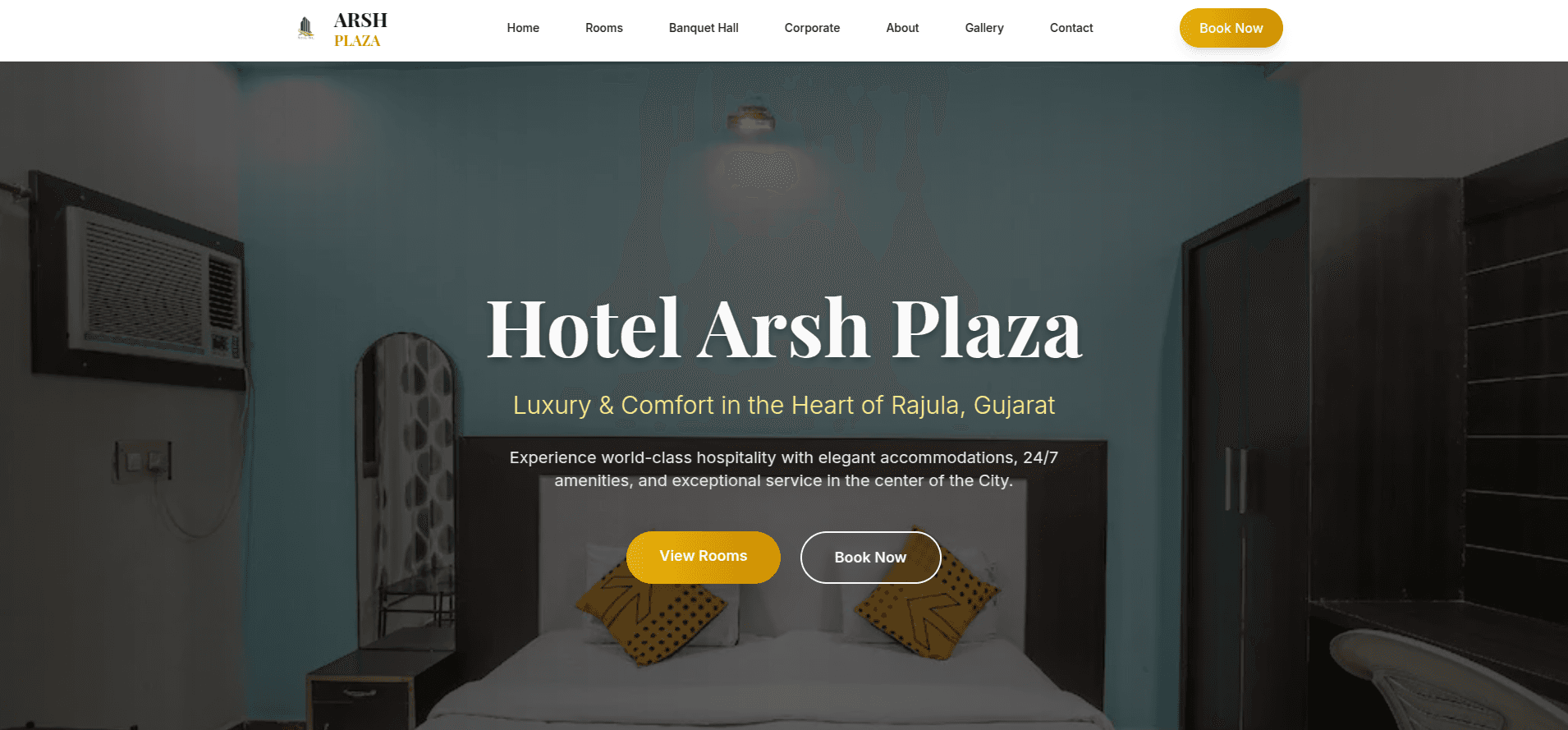 Hotel Arsh Plaza (Marketing Website)